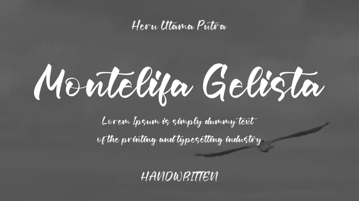 Montelifa Gelista Font