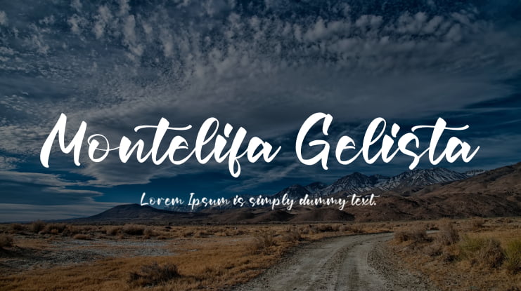 Montelifa Gelista Font