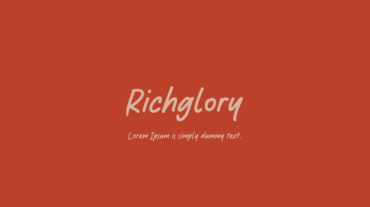 Richglory Font