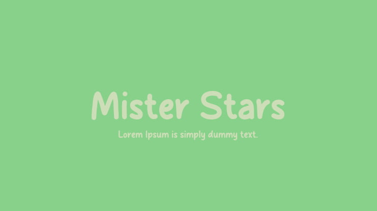 Mister Stars Font