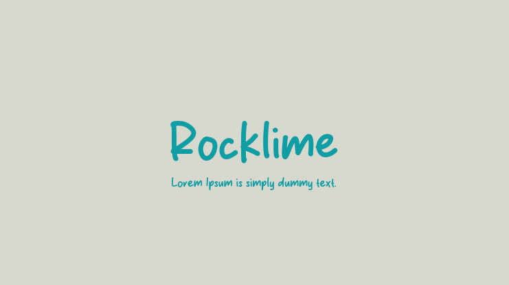 Rocklime Font