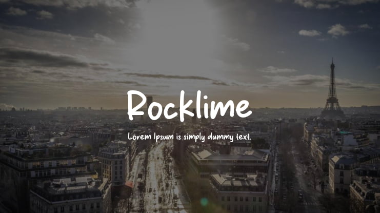 Rocklime Font