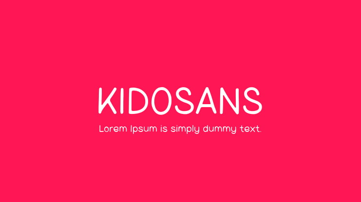 KIDOSANS Font