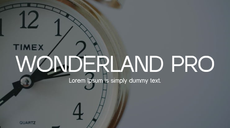 WONDERLAND PRO Font