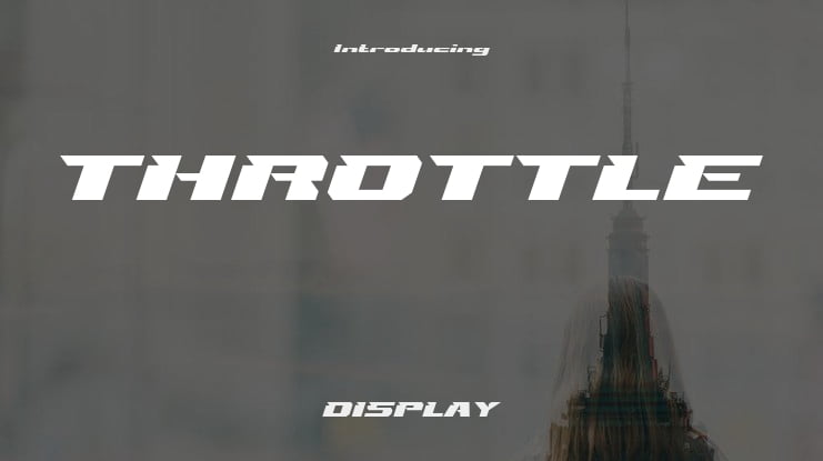 THROTTLE Font