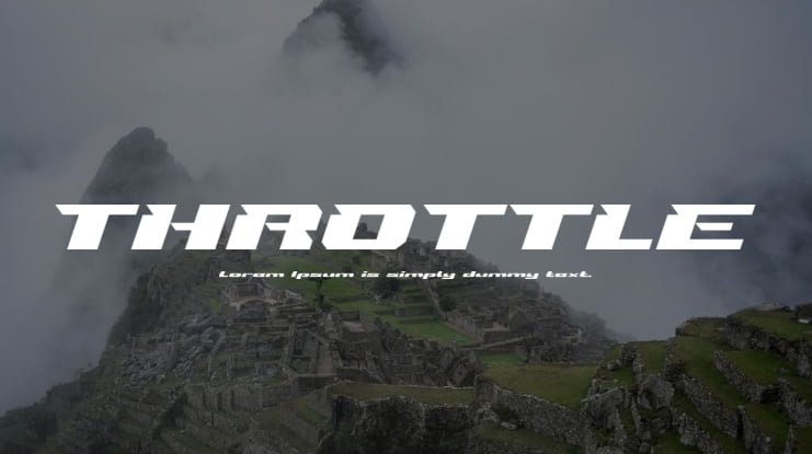 THROTTLE Font