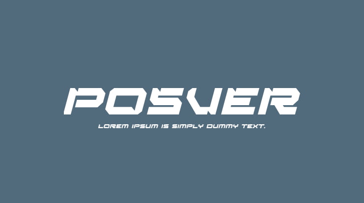 Posver Font