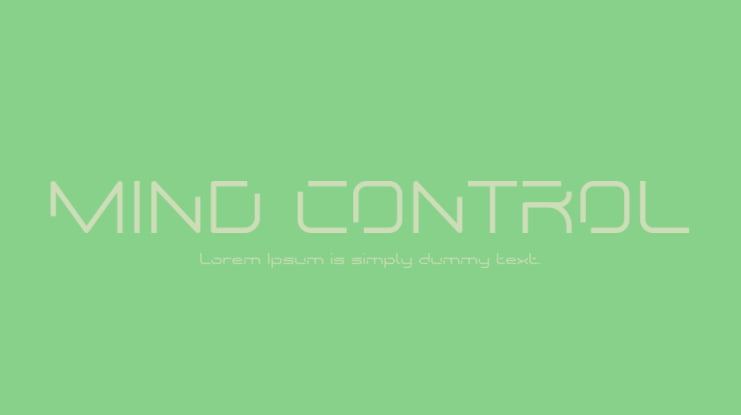 MIND CONTROL Font