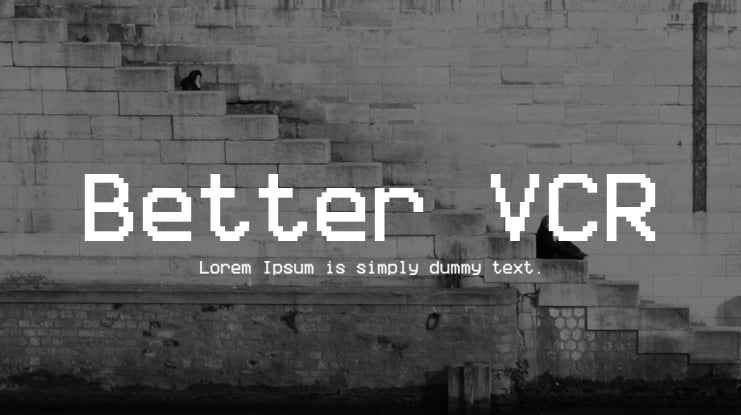 Better VCR Font