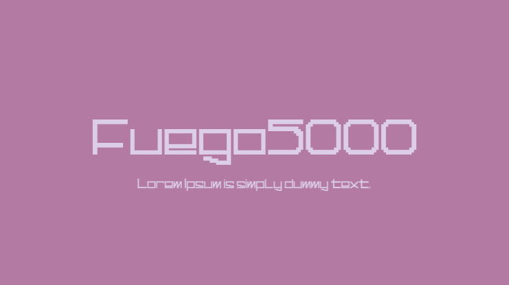 Fuego5000 Font