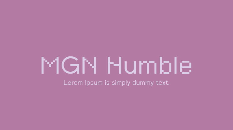 MGN Humble Font