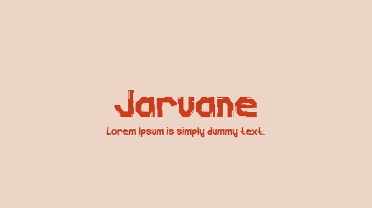 Jarvane Font