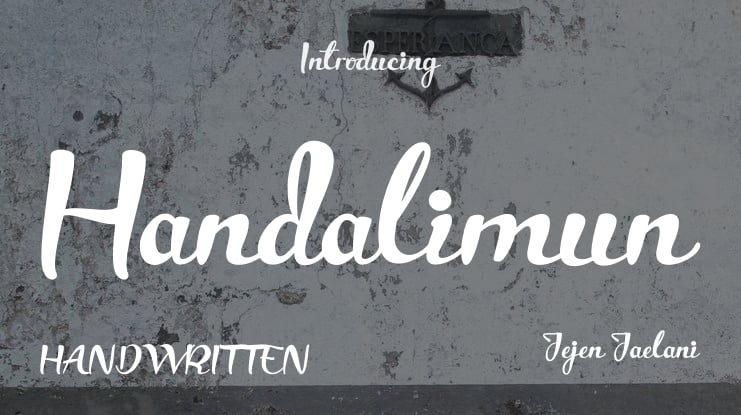 Handalimun Font