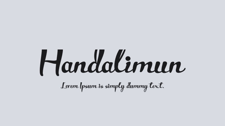 Handalimun Font