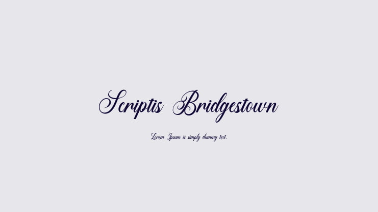 Scriptis Bridgestown Font