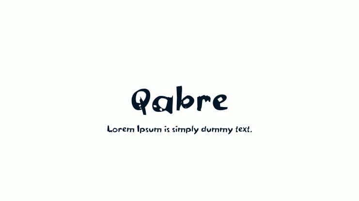 Qabre Font