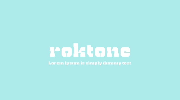 roktone Font