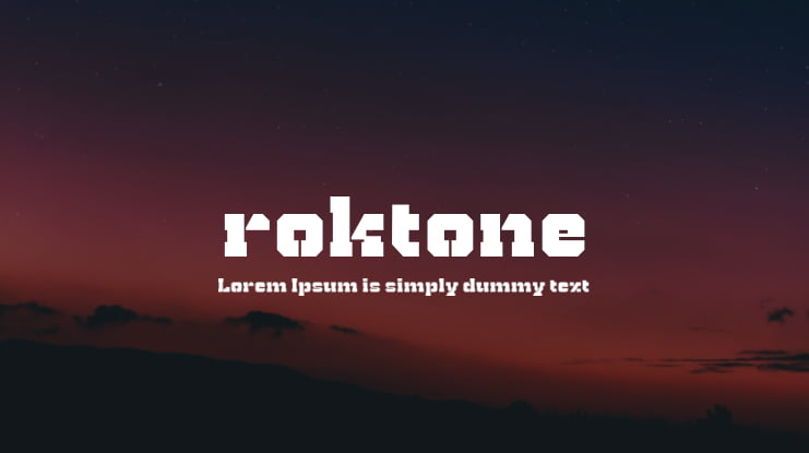 roktone Font