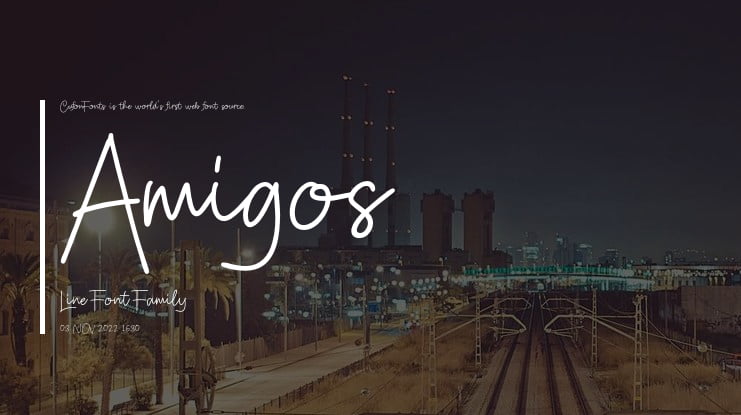 Amigos Line Font