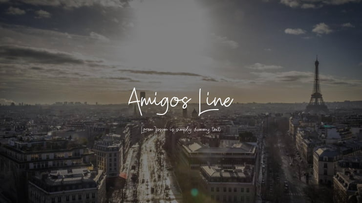 Amigos Line Font