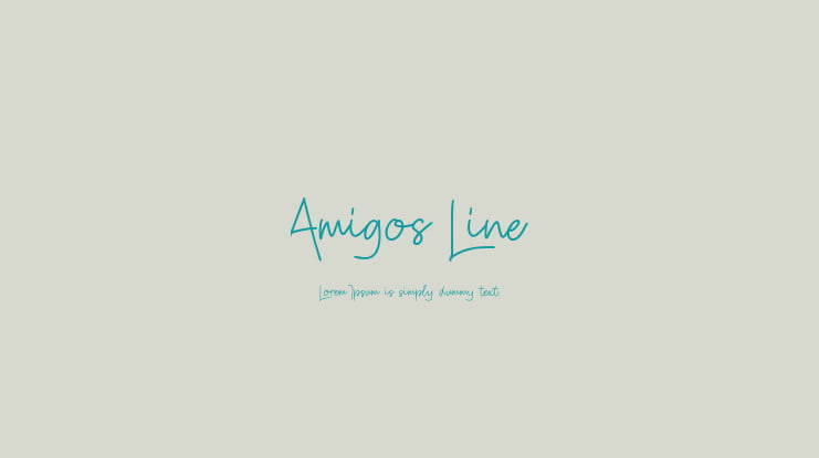 Amigos Line Font