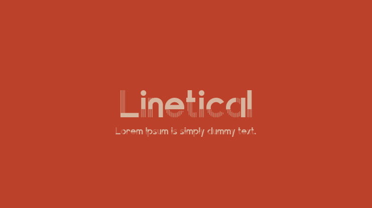 Linetical Font