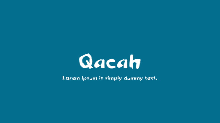 Qacah Font