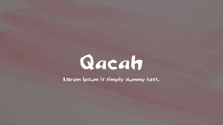 Qacah Font