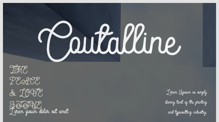 Coutalline Font