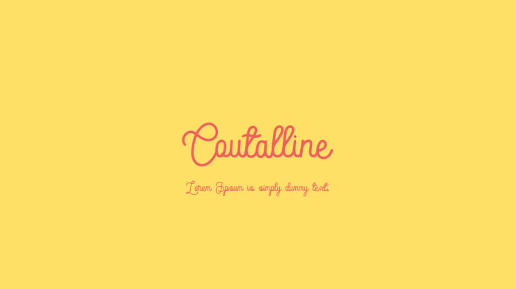 Coutalline Font