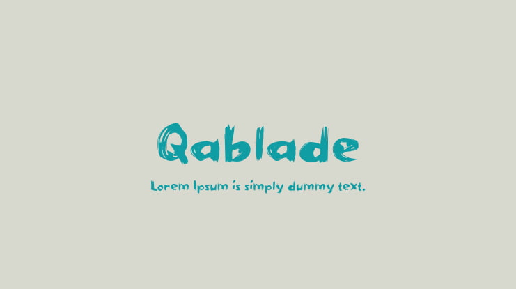 Qablade Font