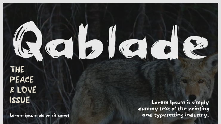 Qablade Font