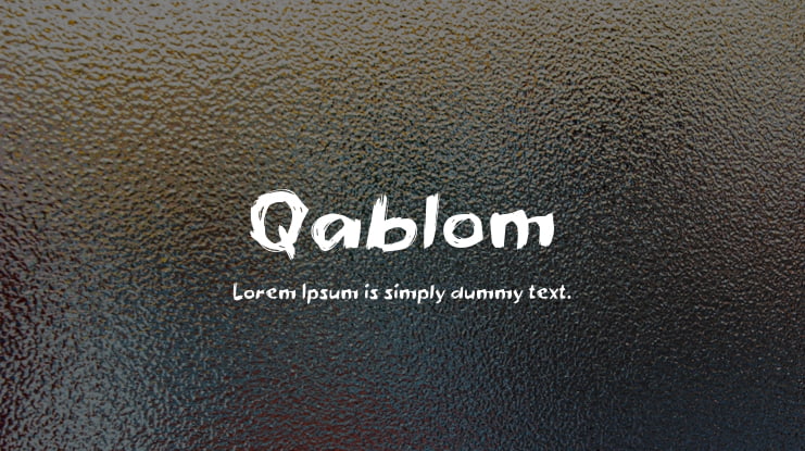 Qablom Font