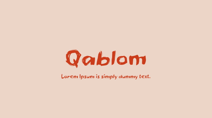 Qablom Font