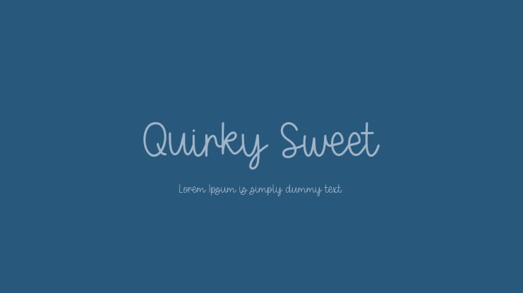 Quirky Sweet Font