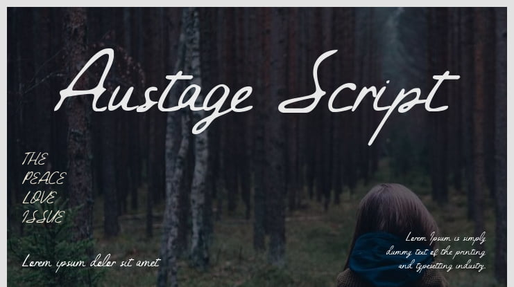 Austage Script Font