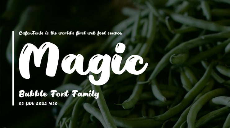 Magic Bubble Font