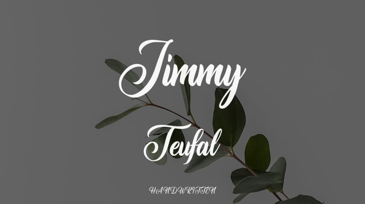 Jimmy Teufal Font