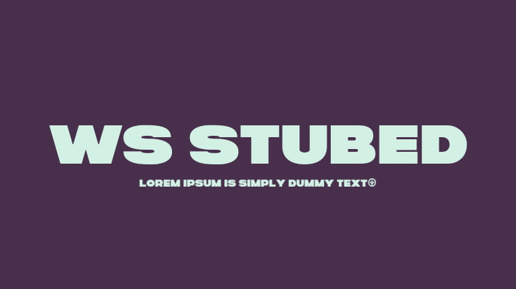 WS Stubed Font