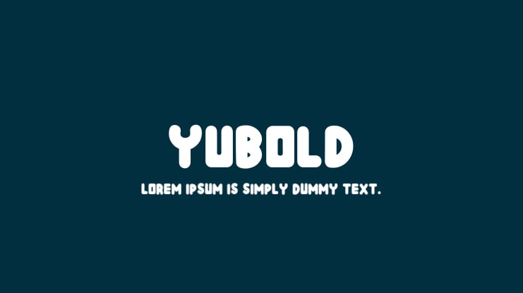 Yubold Font