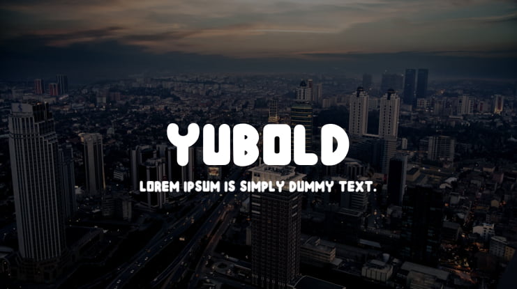 Yubold Font