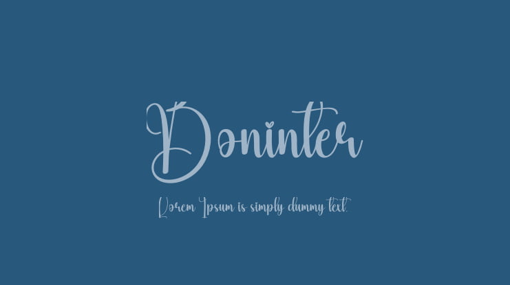 Boninter Font