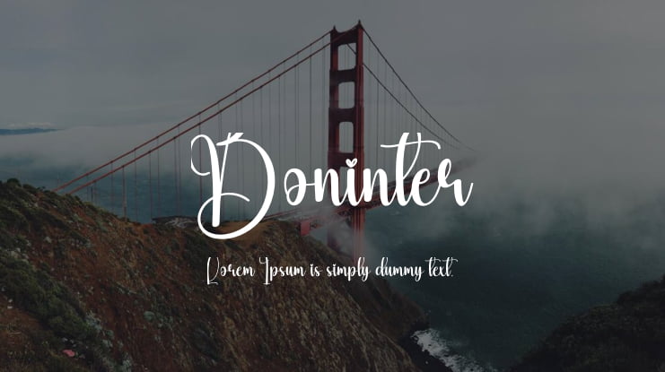 Boninter Font