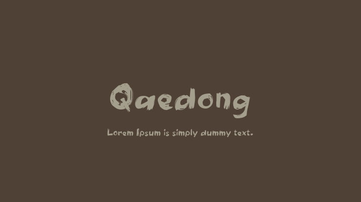 Qaedong Font