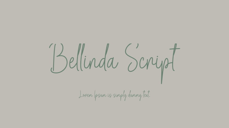 Bellinda Script Font