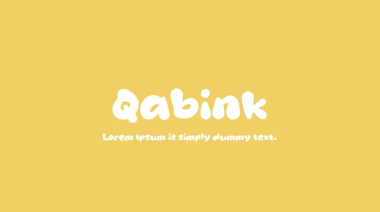 Qabink Font