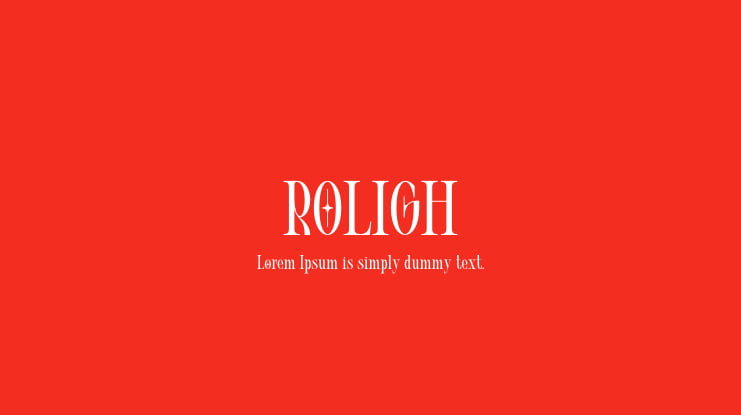 ROLIGH Font