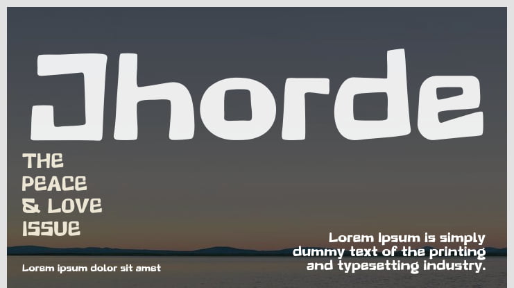 Jhorde Font