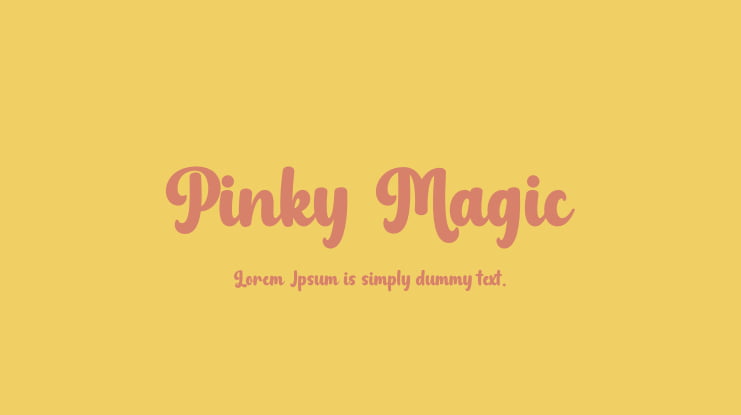 Pinky Magic Font