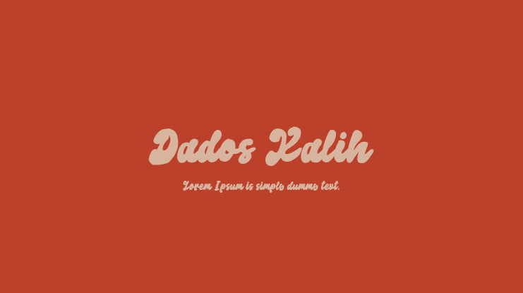 Dados Kalih Font